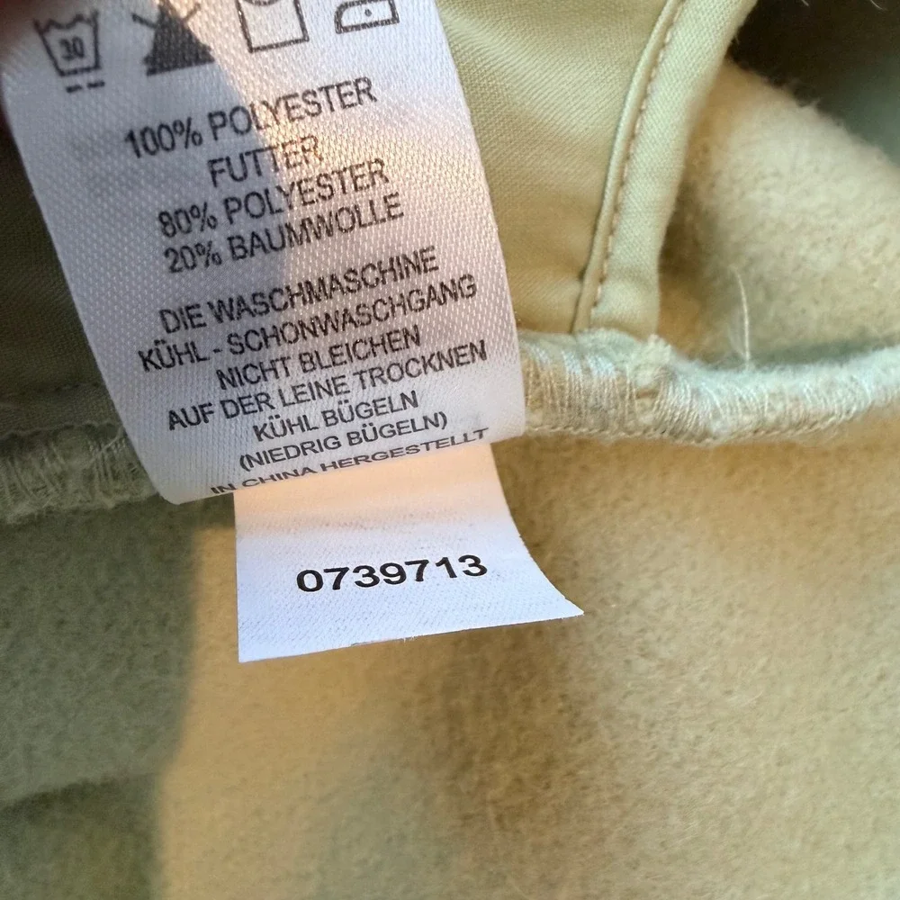 Joie Sage Green Fleece Shacket Jacket Medium Oversized Button Front Chartreuse - Picture 6 of 6